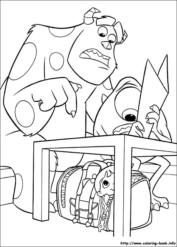 Monsters, inc. coloring picture